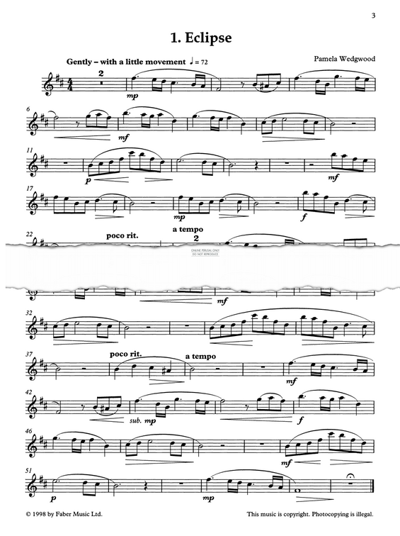 Produktgalerie: Seite 1 von 1 Eclipse, Pam Wedgwood, Klarinette, Klavier