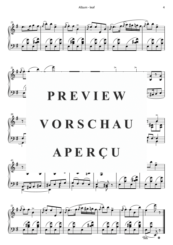 Product gallery: Page 6 of 6 Album - leaf - No. 7 from Lyric Pieces, Book 1, op. 12, , Piano Solo