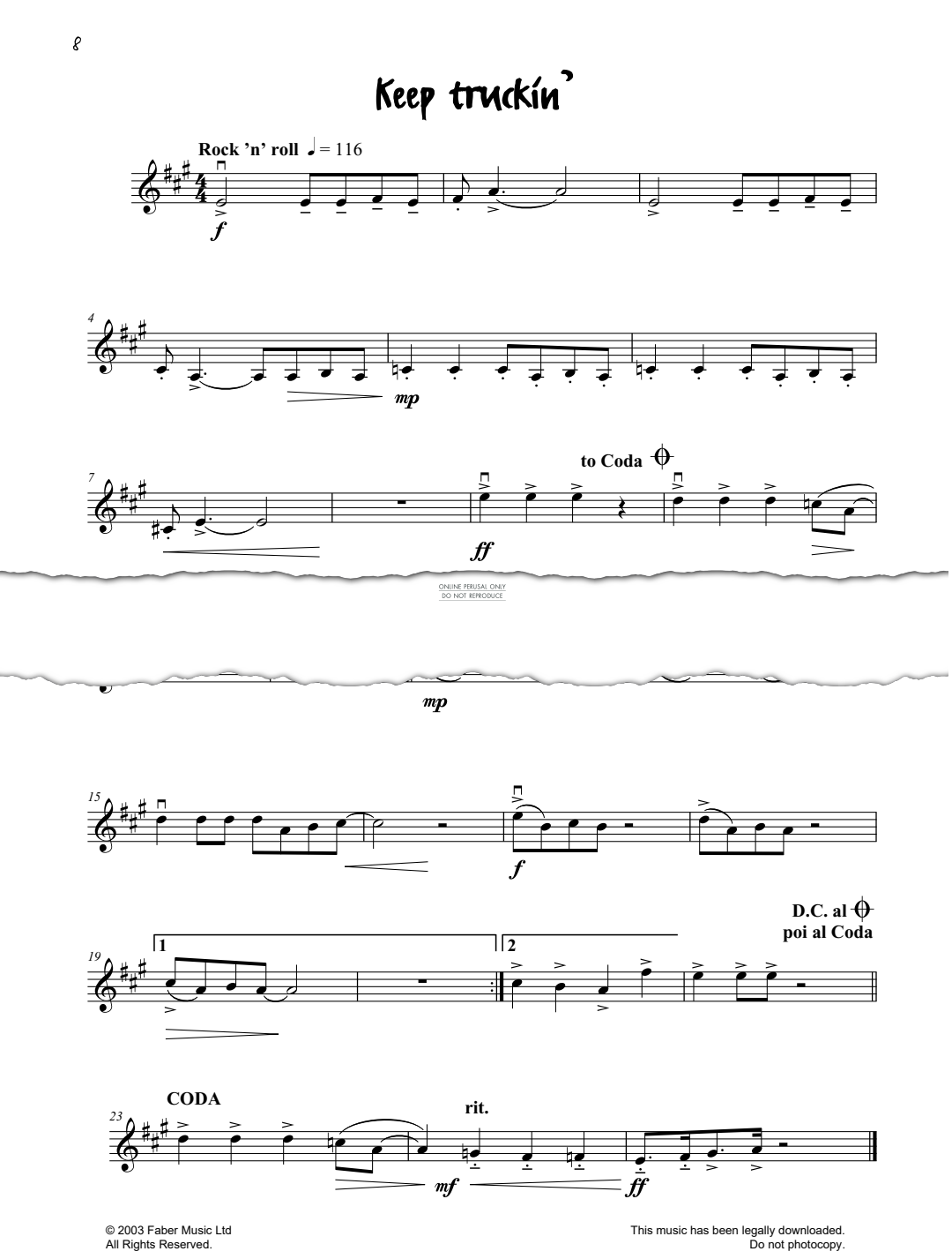 Product gallery: Page 1 of 1 Keep Truckin' (from 'Really Easy Jazzin' About'), Pam Wedgwood