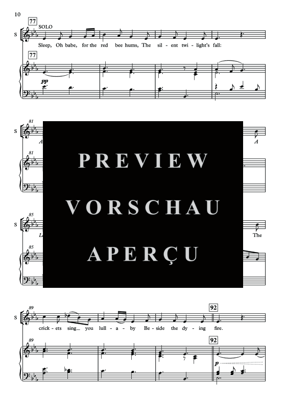 Produktgalerie: Seite 11 von 11 The Gartan Mother's Lullaby, , Gemischter Chor und Klavier/Harfe