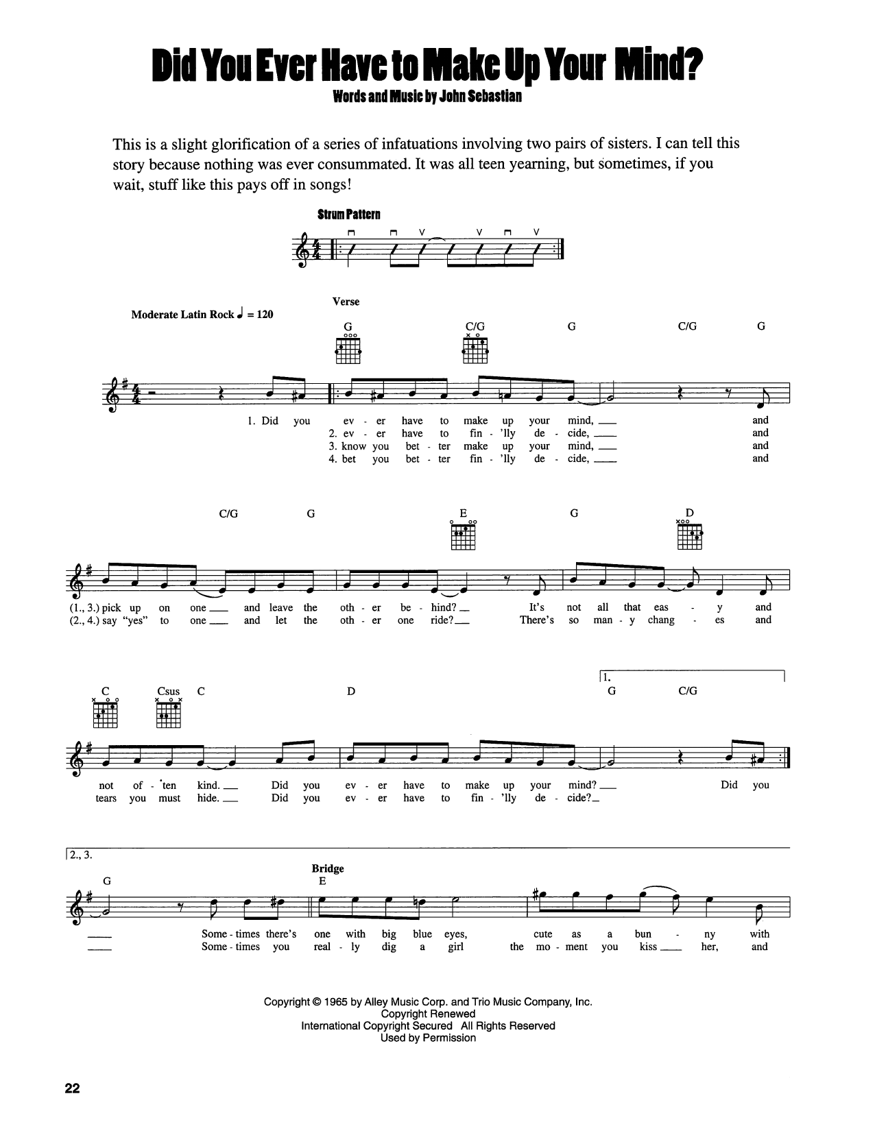 Produktgalerie: Seite 1 von 1 Did You Ever Have To Make Up Your Mind?, John Sebastian, Gitarre