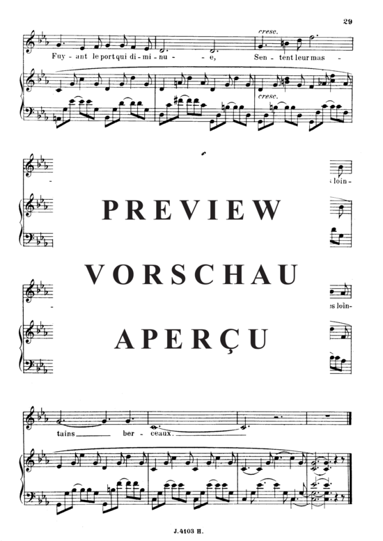 gallery: Les berceaux Op.23 No.1 , , (Gesang hoch + Klavier)