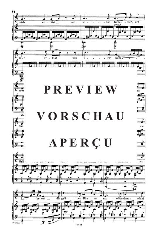 Product gallery: Page 4 of 5 Nachstück D.672, , Low Voice and Piano