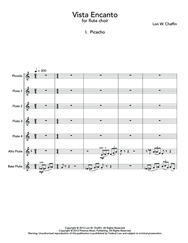 Produktgalerie: Seite 1 von 11 Vista Encanto, , (Flöten Ensemble / Chor)