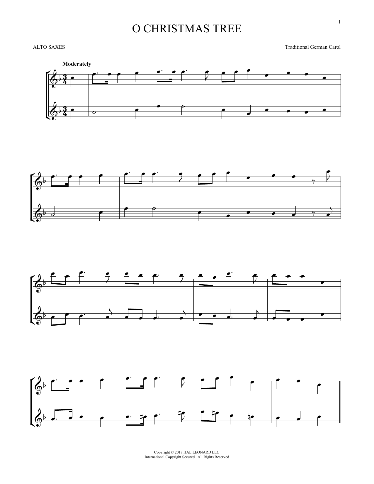 Product gallery: Page 1 of 1 O Christmas Tree, Traditional German Carol