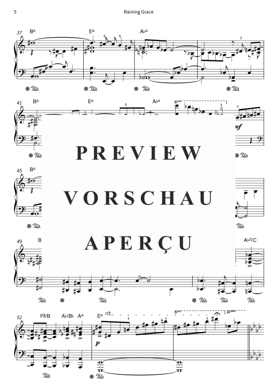 Produktgalerie: Seite 7 von 9 Raining Grace, , Klavier Solo