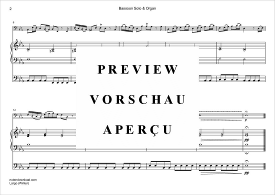 Product gallery: Page 3 of 4 Largo (Winter) , ,  (bassoon + organ)