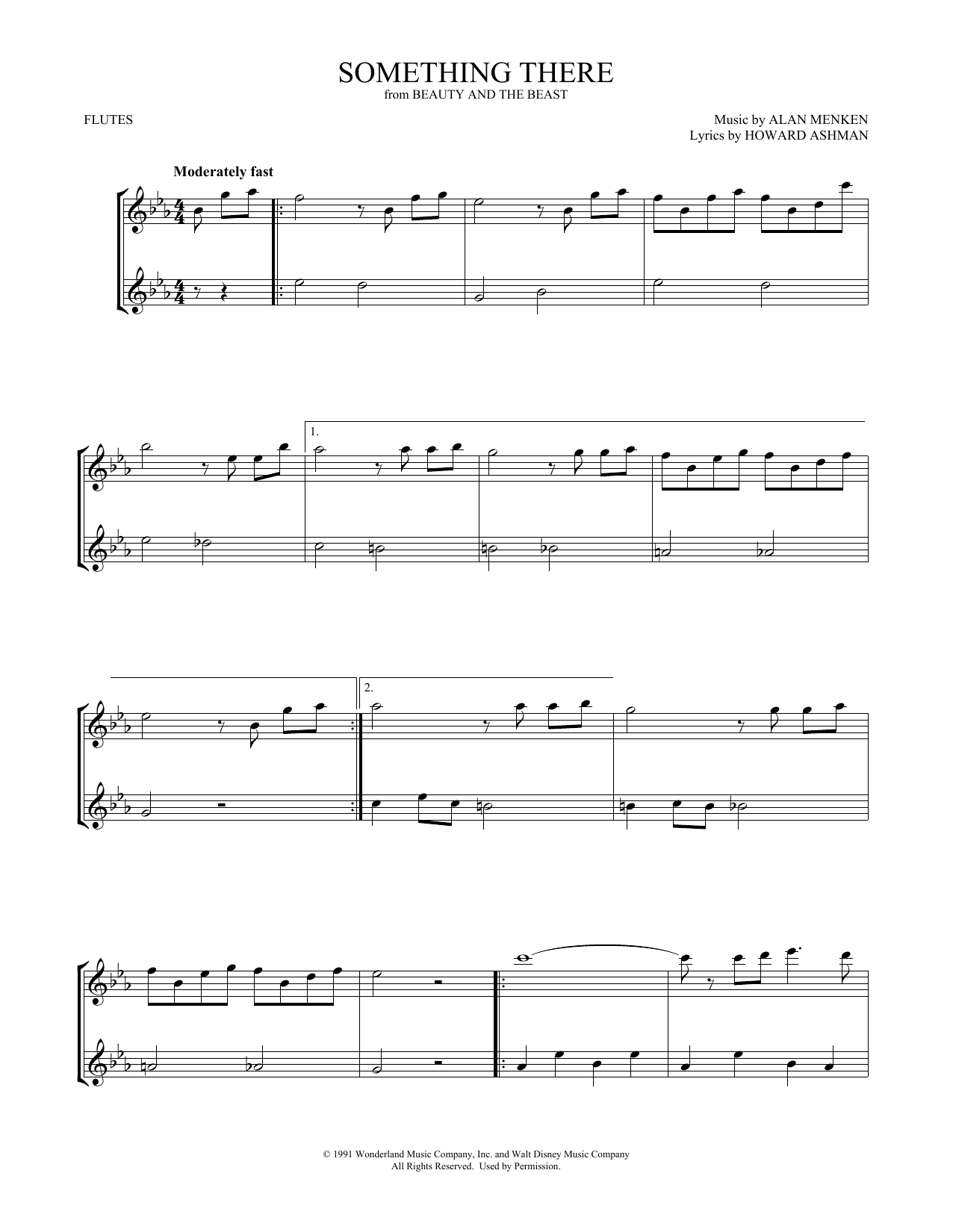 Product gallery: Page 1 of 1 Something There (from Beauty and the Beast) (arr. Mark Phillips), Alan Menken & Howard Ashman