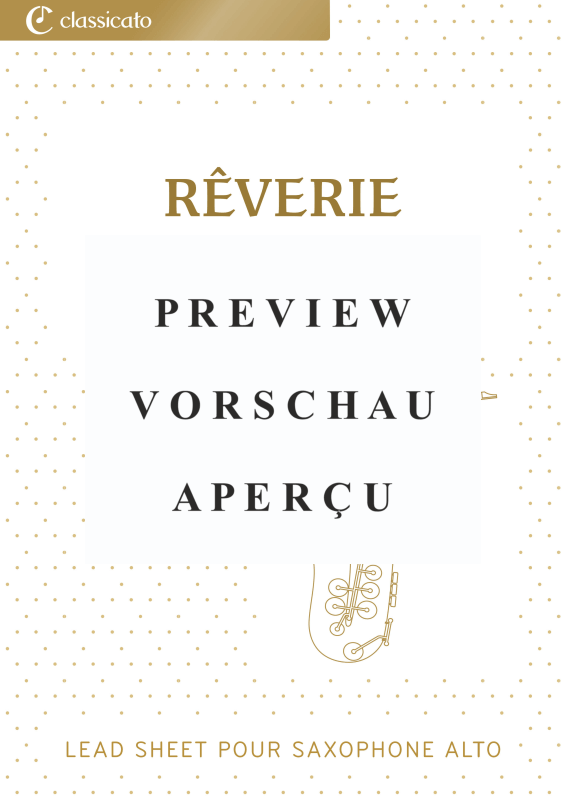 Produktgalerie: Seite 2 von 5 Rêverie - Version légère de Scènes d´enfants, , Altsaxophon in Es Solo und Akkorde - Leadsheet
