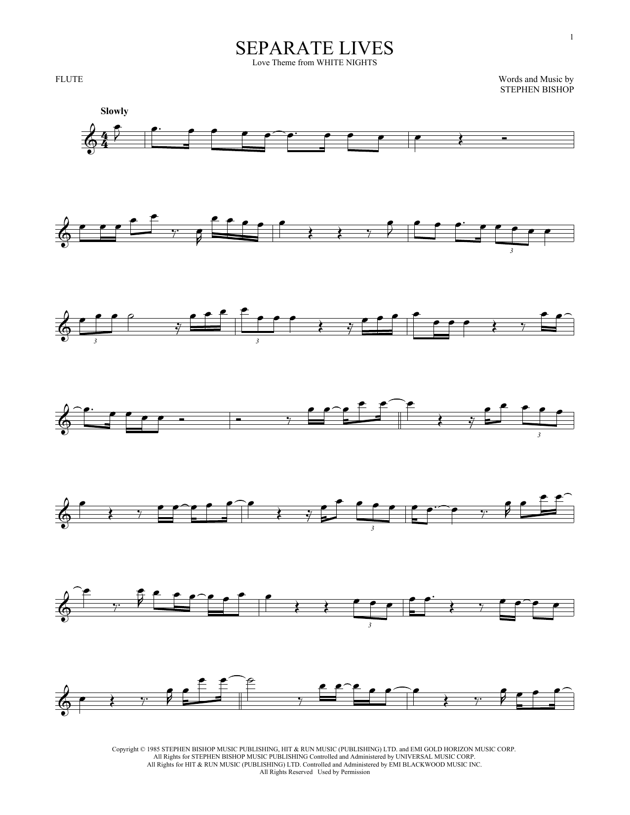 Product gallery: Page 1 of 1 Separate Lives, Phil Collins & Marilyn Martin