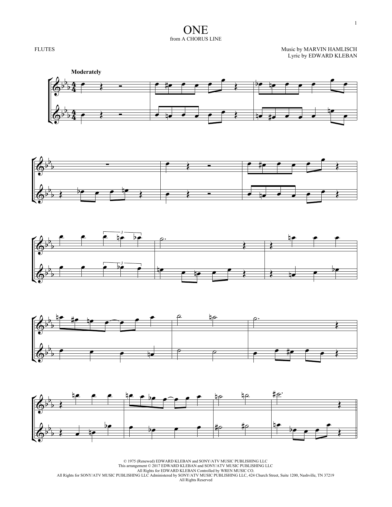 Product gallery: Page 1 of 1 One, Marvin Hamlisch