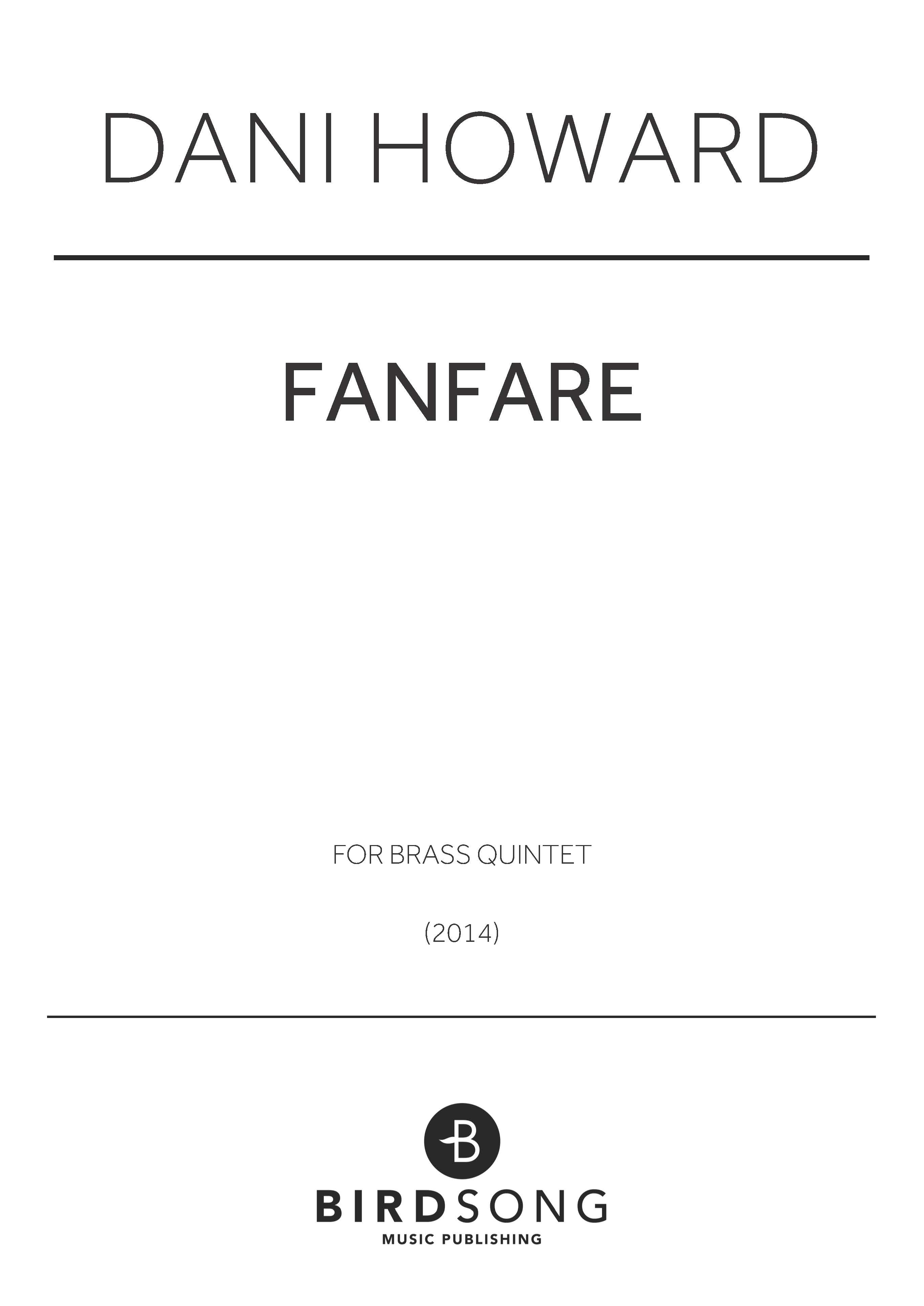 cover: Fanfare, Dani Howard, Horn, Posaune, Trompete, Tuba