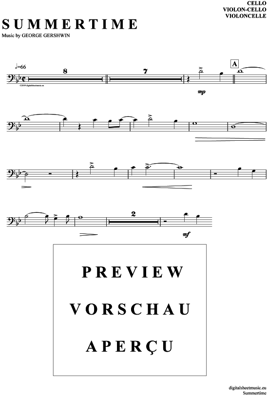 Produktgalerie: Seite 1 von 3 Summertime , Parker, Charlie, (Violon-Cello)