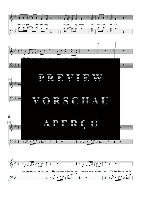 Produktgalerie: Seite 4 von 11 Abide In Me, , Gemischter Chor und Klavier