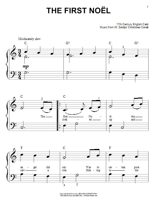 Product gallery: Page 1 of 1 The First Noel, 17th Century English Carol