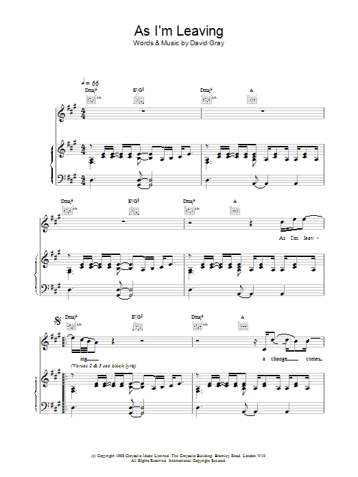 Produktgalerie: Seite 1 von 1 As I'm Leaving, David Gray, Gesang, Gitarre, Klavier