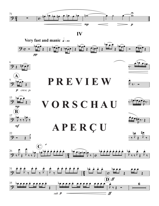 Product gallery: Page 21 of 21 Fantasy Movements 5 Sätze , , (Tuba Quartet: 2x Baritone, 2xTuba)