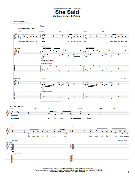 Product gallery: Page 1 of 1 She Said, Collective Soul