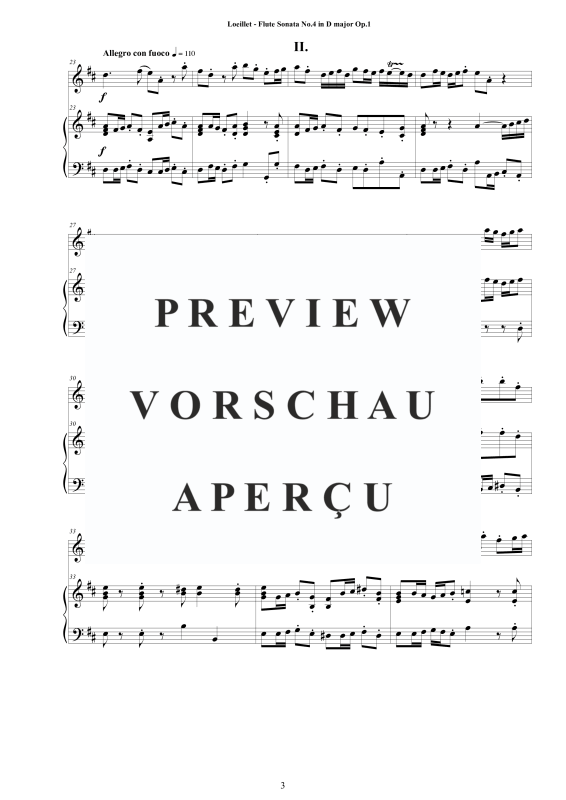 Product gallery: Page 4 of 11 Flute Sonata No.4 in D major Op.1, , Two Flutes and Harpsichord
