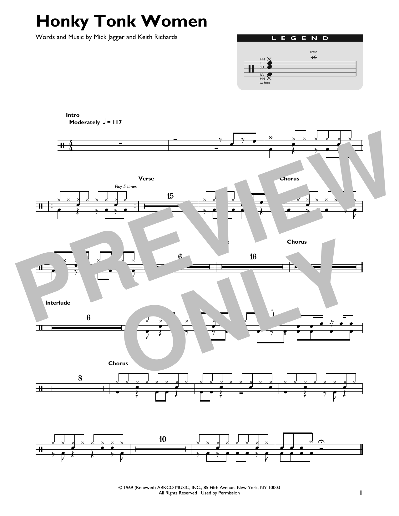 Product gallery: Page 1 of 1 Honky Tonk Women, The Rolling Stones