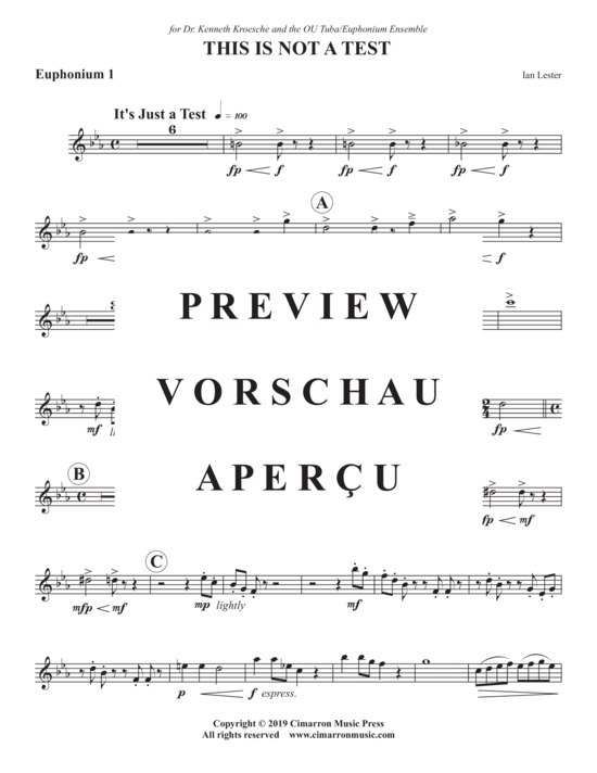 Product gallery: Page 20 of 21 This is not a Test , , (Tuba Ensemble EEEETTTT)