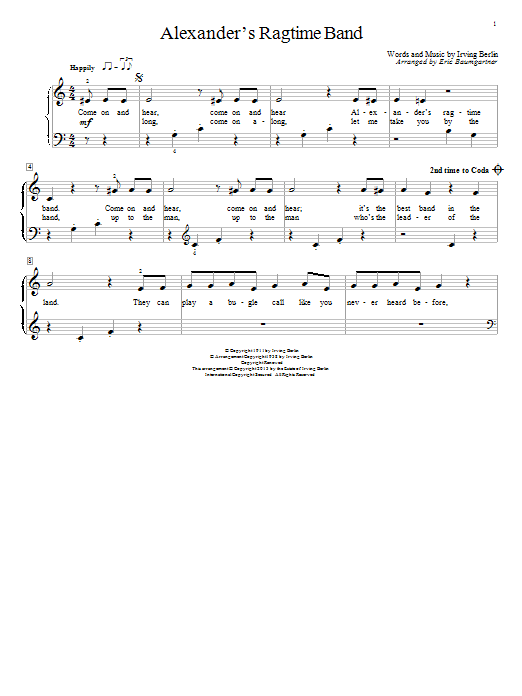 Product gallery: Page 1 of 1 Alexander's Ragtime Band, Eric Baumgartner