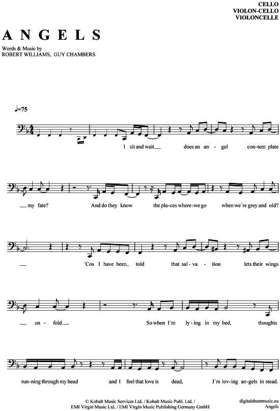 gallery: Angels , Williams, Robbie, (Violon-Cello)