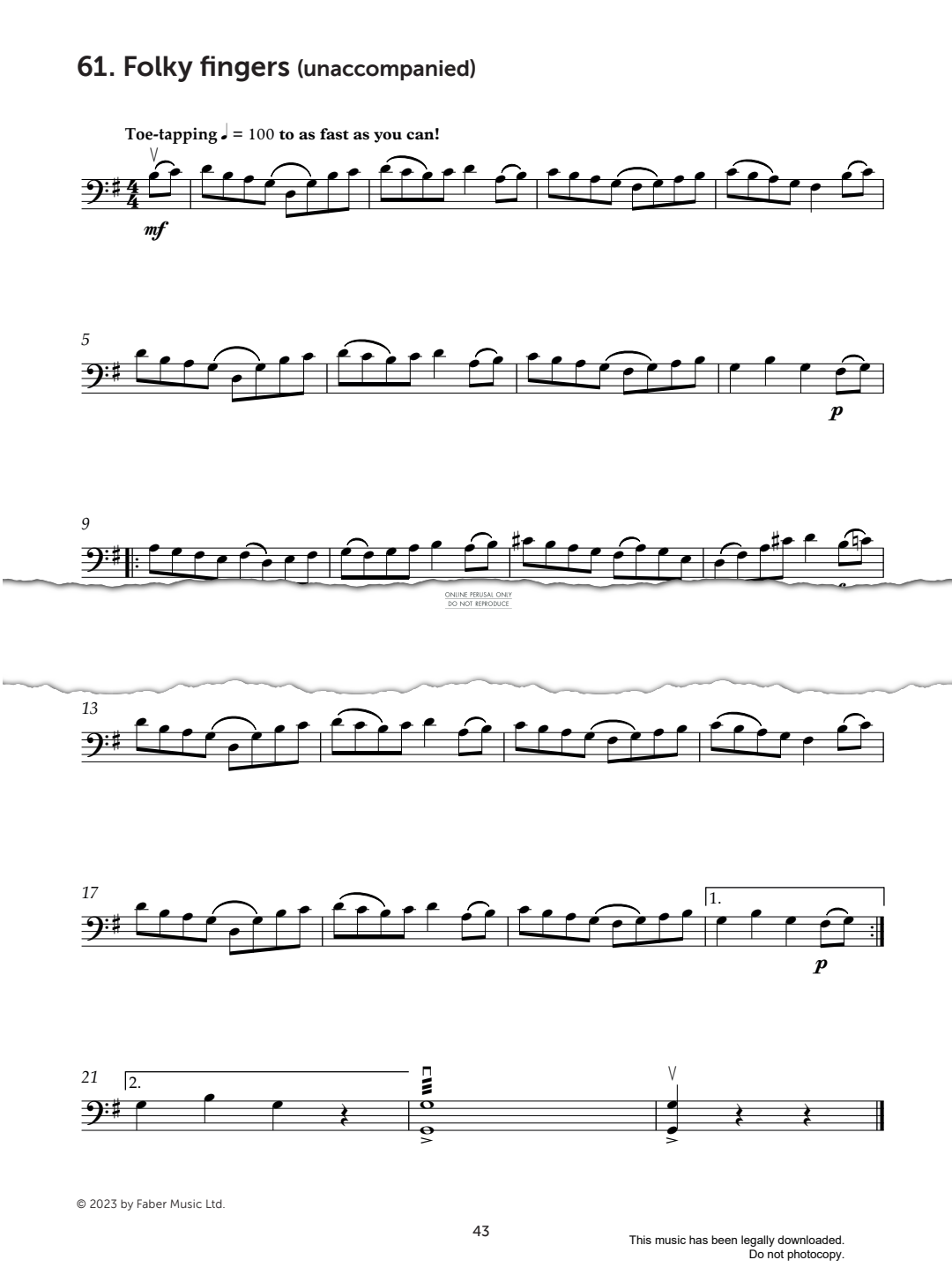 Produktgalerie: Seite 1 von 1 Folky Fingers, Mark Wilson, Violoncello