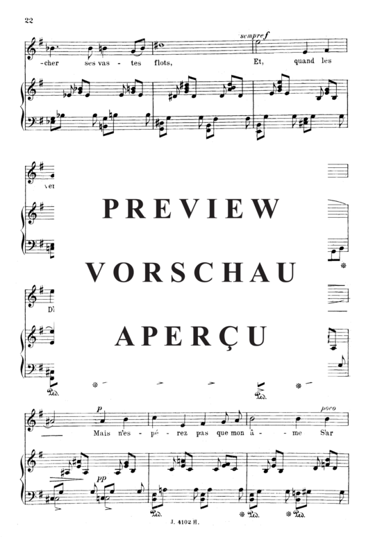 gallery: Poème d´un jour (Toujours) , ,  Op.21 No.2 (Gesang mittel + Klavier)