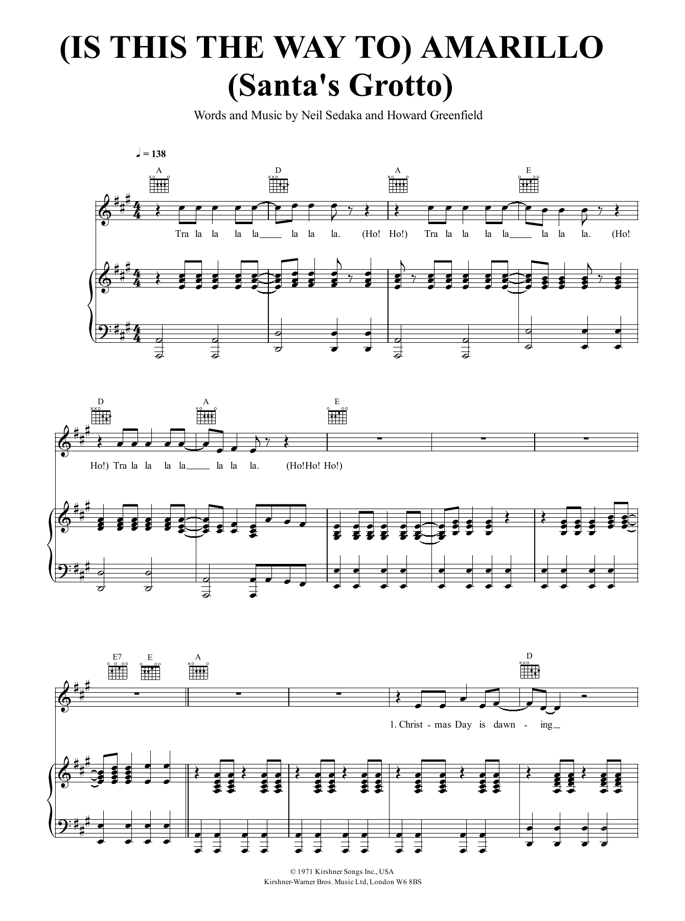 Produktbild zu: (Is This The Way To) Amarillo (Santa's Grotto)