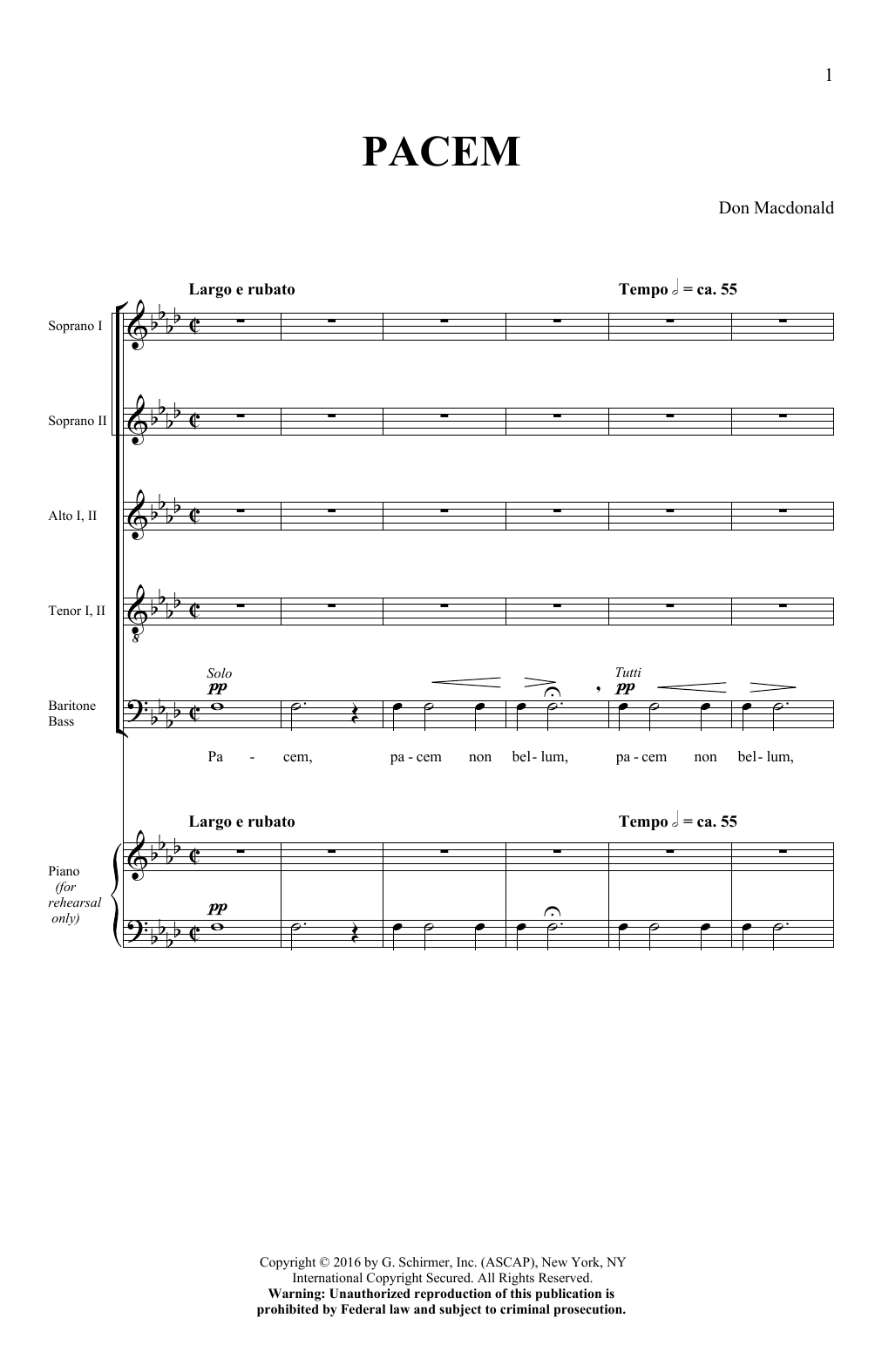 Produktbild zu: Pacem