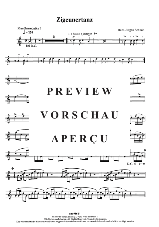 Product gallery: Page 5 of 6 Zigeunertanz , , (2x harmonica, bass + drums)