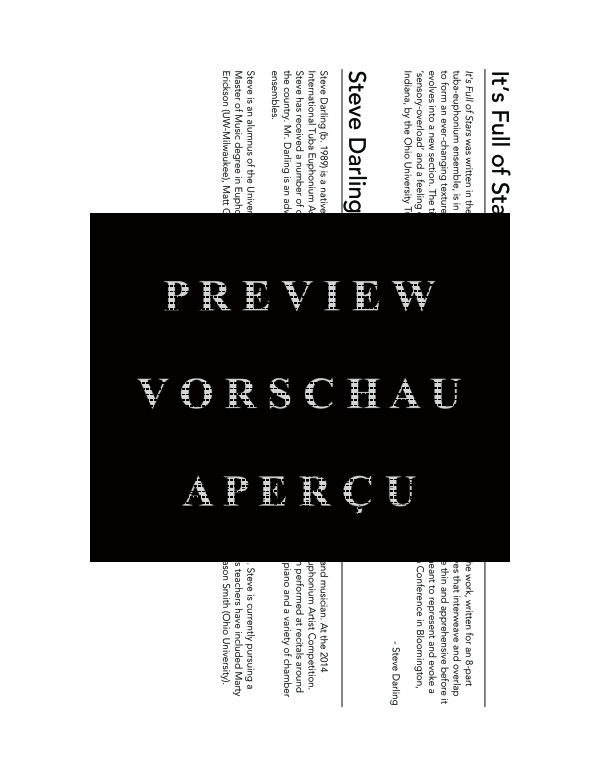 Produktgalerie: Seite 4 von 11 It´s Full of Stars, , (Tuba Ensemble EEEETTTT)