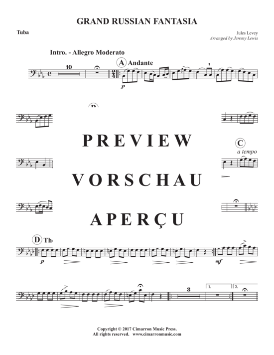 Product gallery: Page 11 of 14 Grand Russian Fantasia , , (tuba + piano)