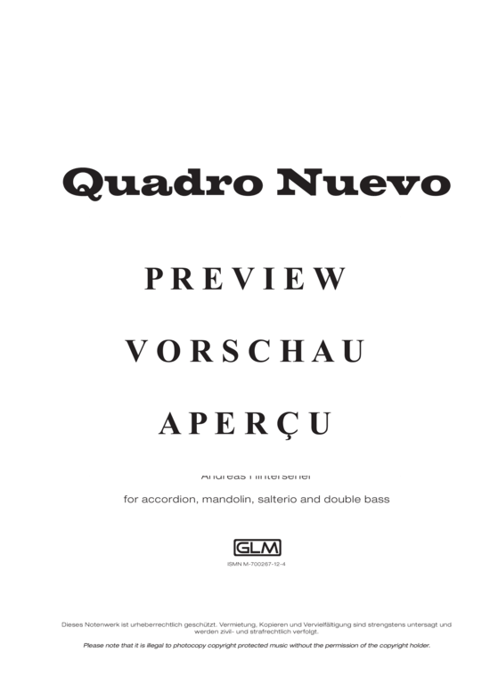 gallery: Prinzessin Josefina , Quadro Nuevo, (Akustik-Quartett)