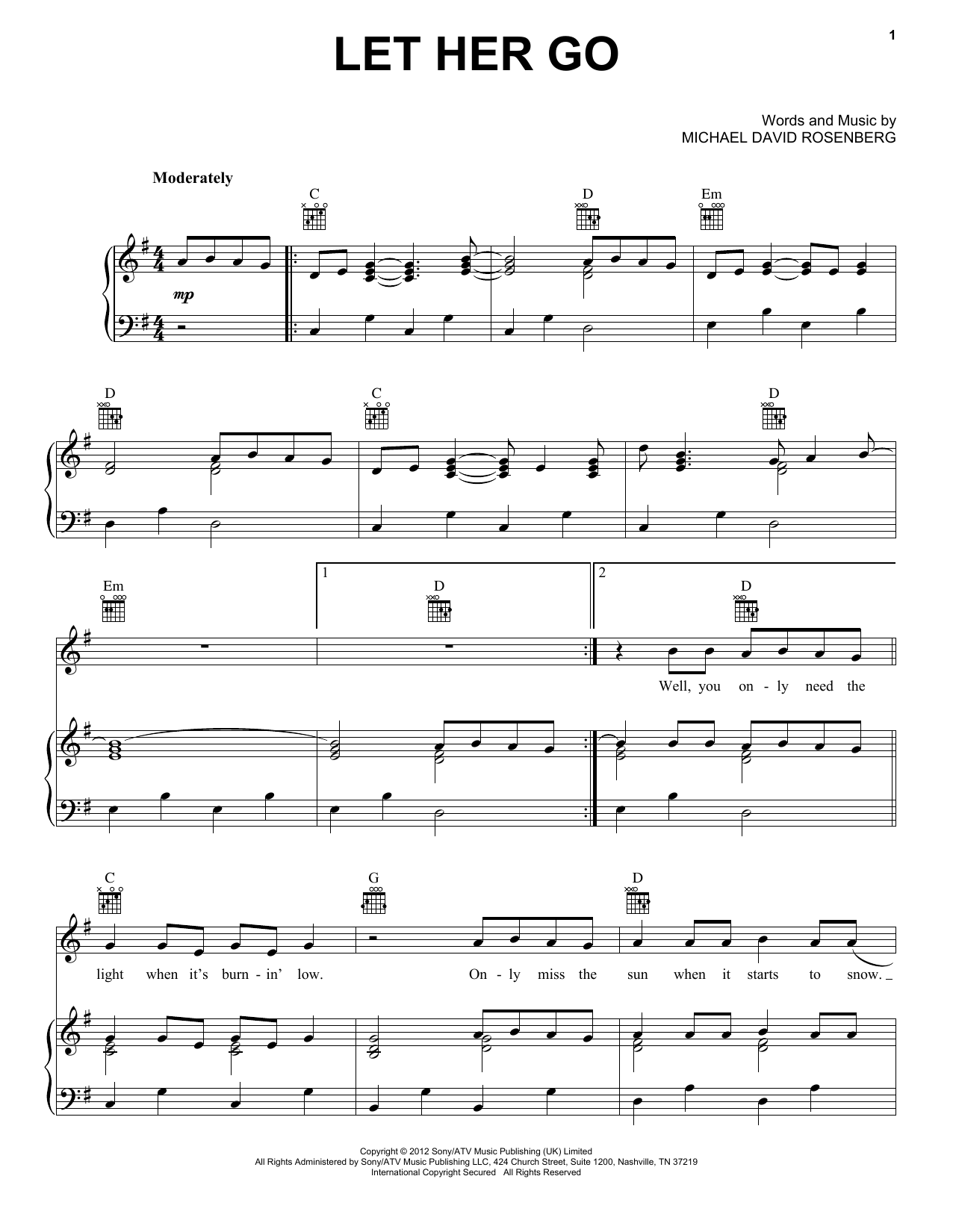 Produktbild zu: Let Her Go