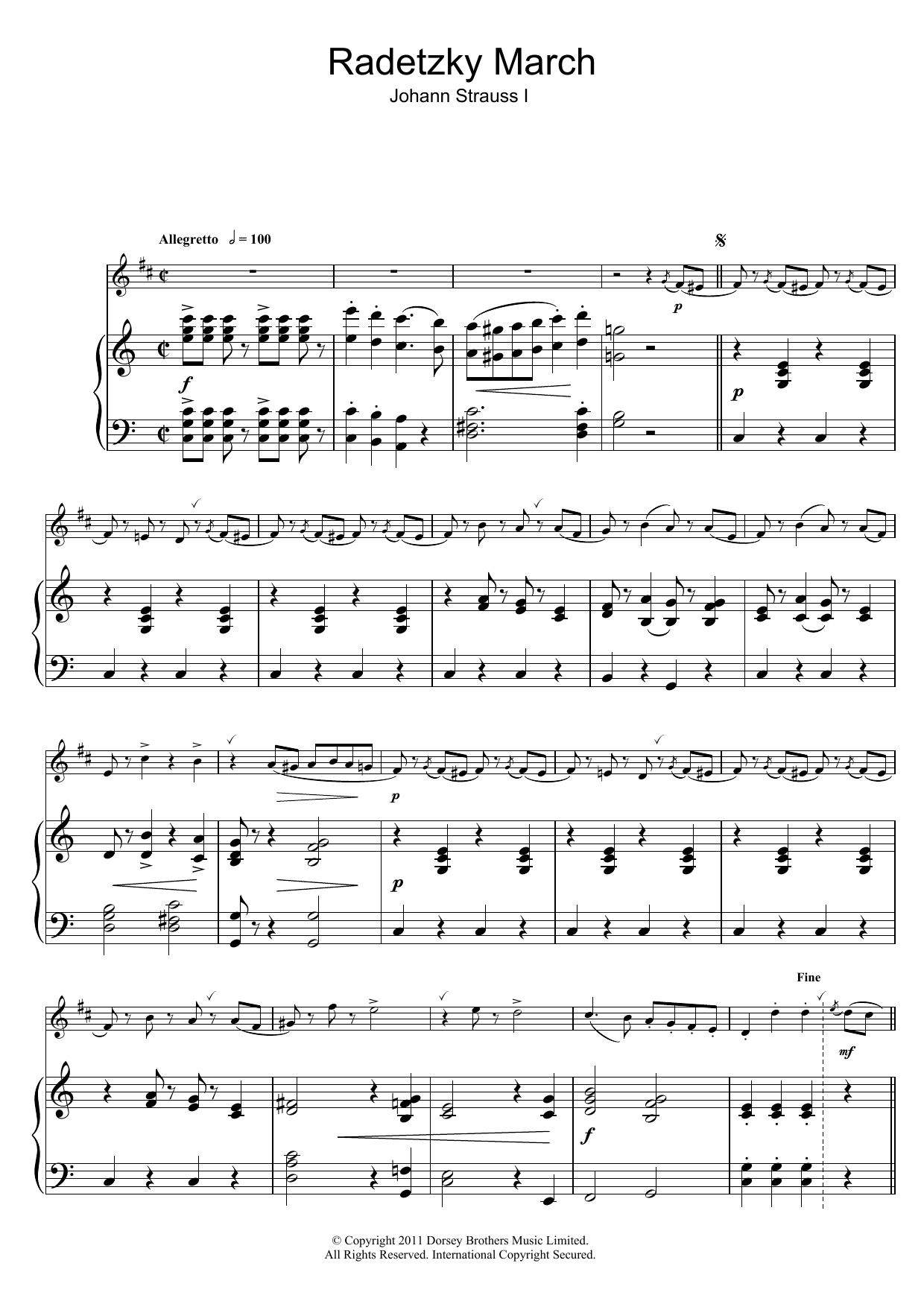Product gallery: Page 1 of 1 Radetzky March Op. 228, Johann Strauss I