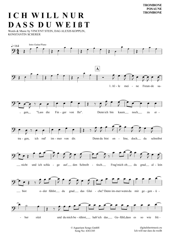 Ich will nur dass du weißt 