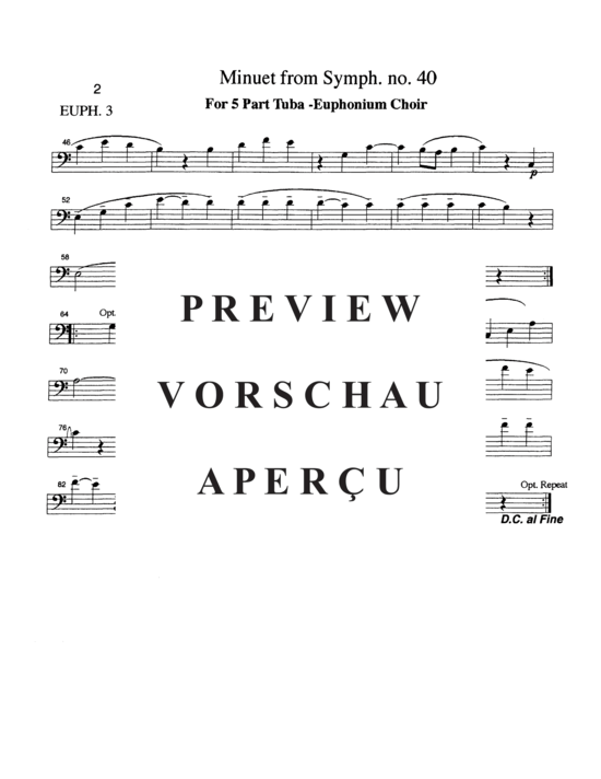 Product gallery: Page 12 of 16 Minuet , , (Tuba Quintet EEETT)