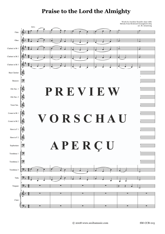 Produktgalerie: Seite 6 von 11 Lob Gott, den Herrn, ihr habet Grund, , Gemischter Chor und Concert Band
