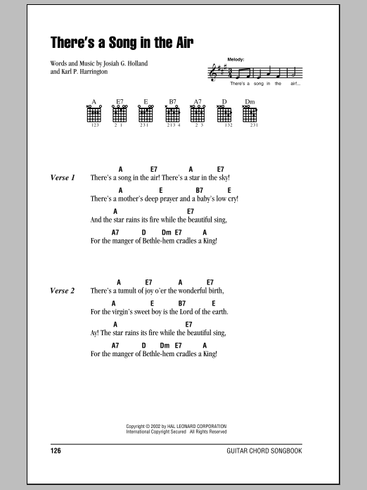 Product gallery: Page 1 of 1 There's A Song In The Air, Josiah G. Holland