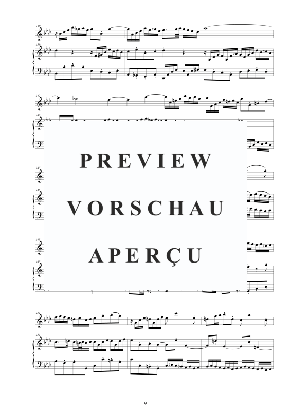 Produktgalerie: Seite 10 von 11 Flöten Sonate Nr. 5 in F-Moll BWV 1018, , Flöte und Cembalo/Klavier