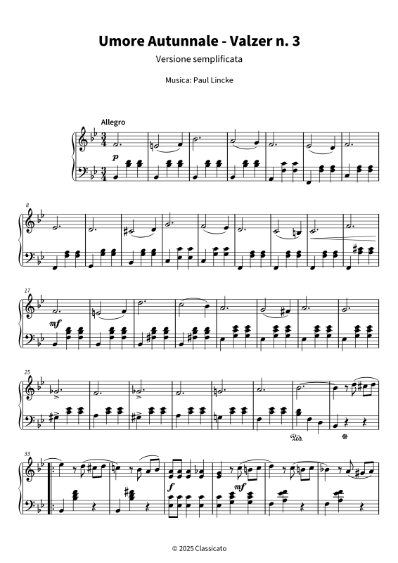 Product gallery: Page 1 of 6 Umore Autunnale - Versione semplificata, , Piano Solo