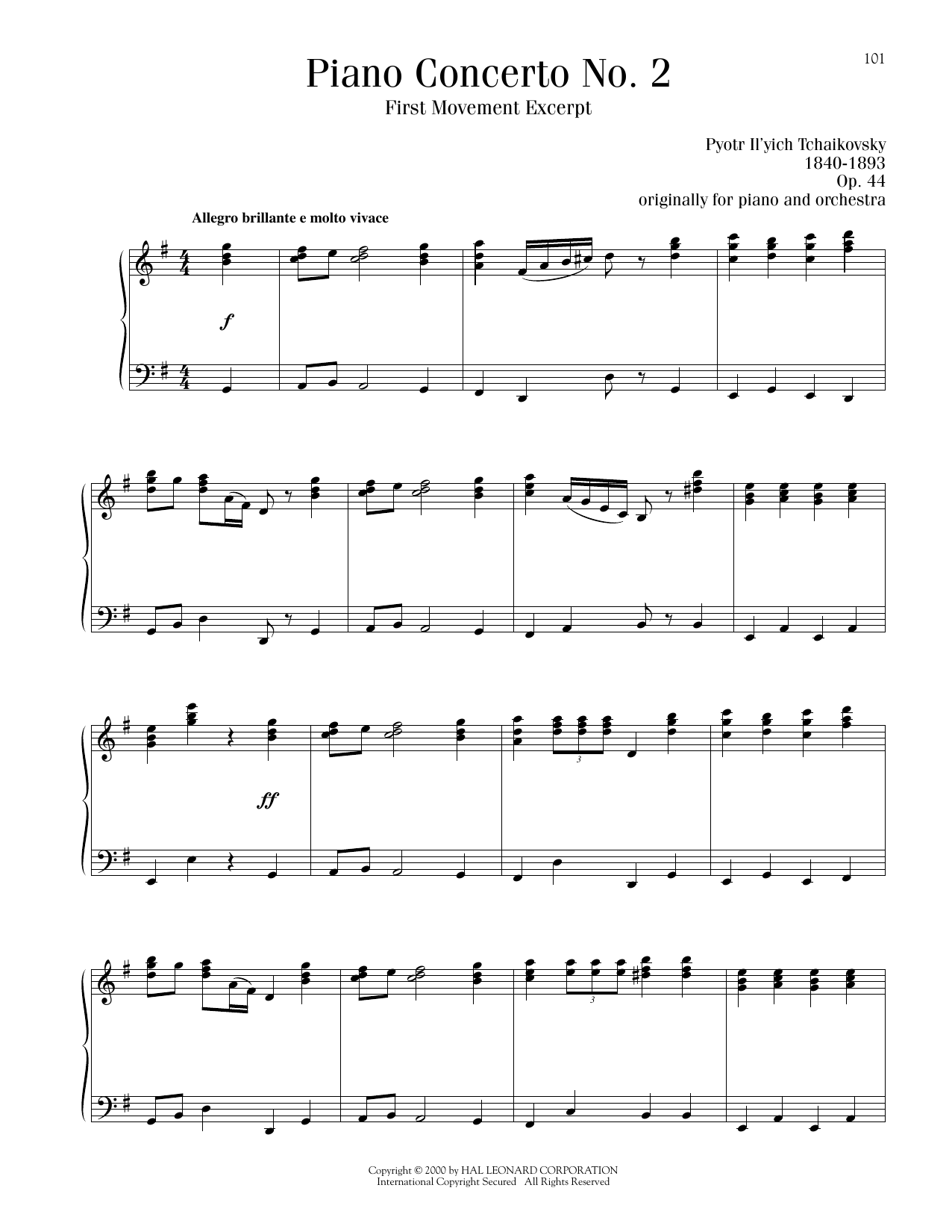 Produktbild zu: Piano Concerto No. 2 In G Major, Op. 44, First Movement Excerpt