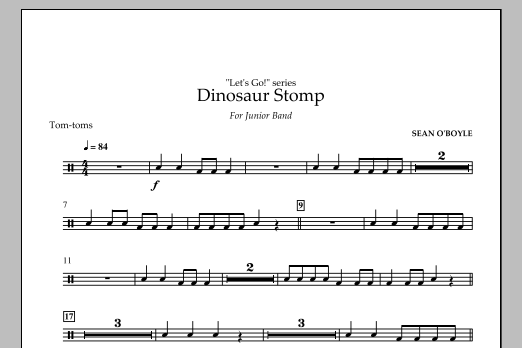 Produktbild zu:  Dinosaur Stomp - Tom Toms - 
