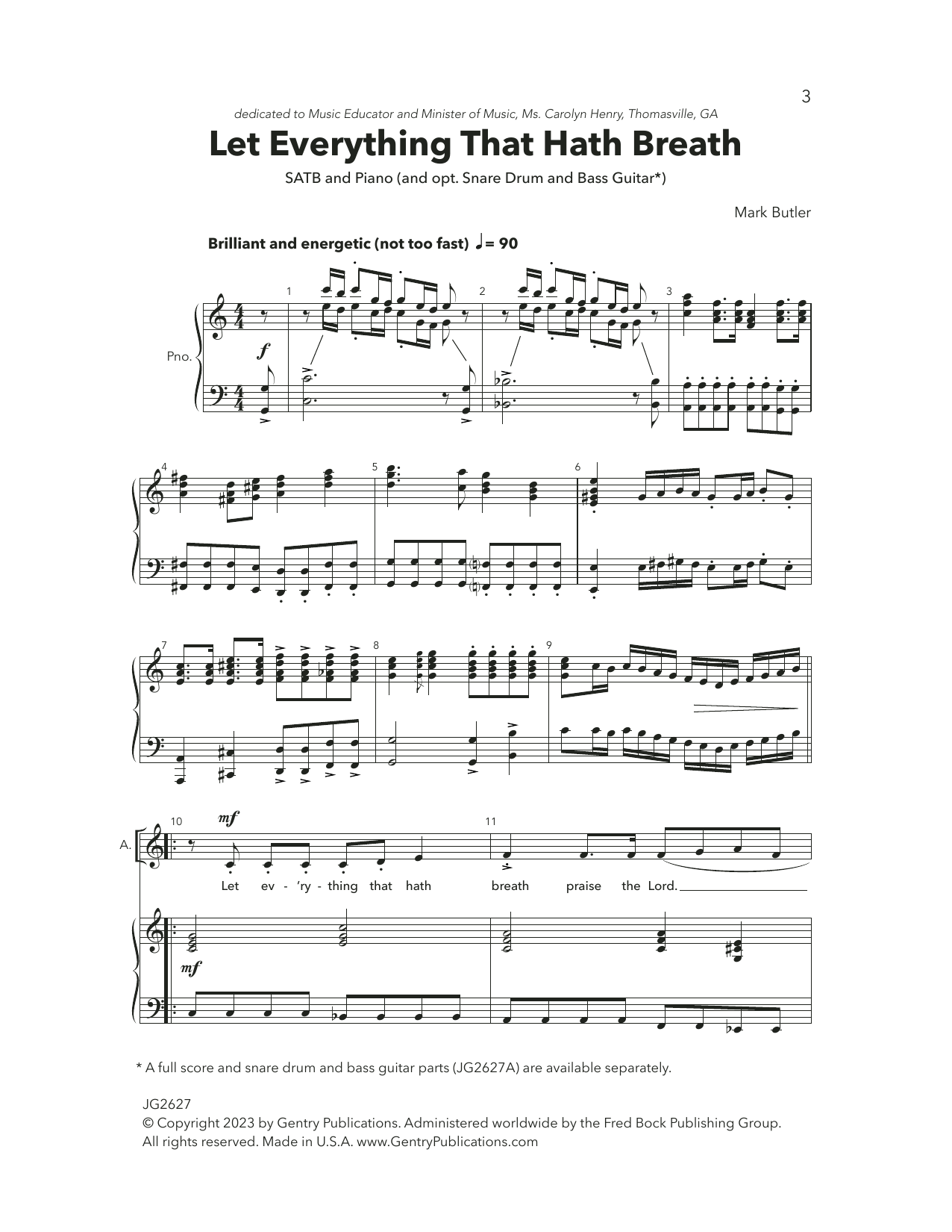 Produktbild zu: Let Everything That Hath Breath
