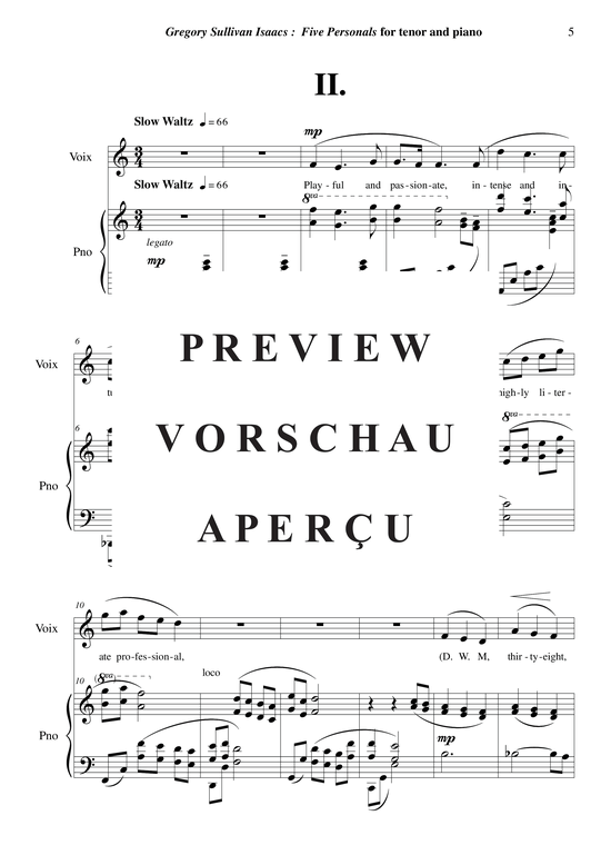 Product gallery: Page 6 of 18 Five Personals , , (tenor + piano)