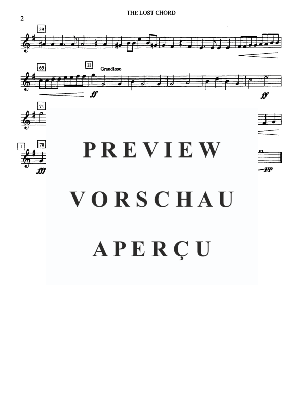 Product gallery: Page 10 of 11 The Lost Chord, , Brass Quintet