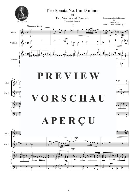 Produktgalerie: Seite 4 von 11 12 Trio Sonatas Op.1, , 2 Violinen und Cembalo