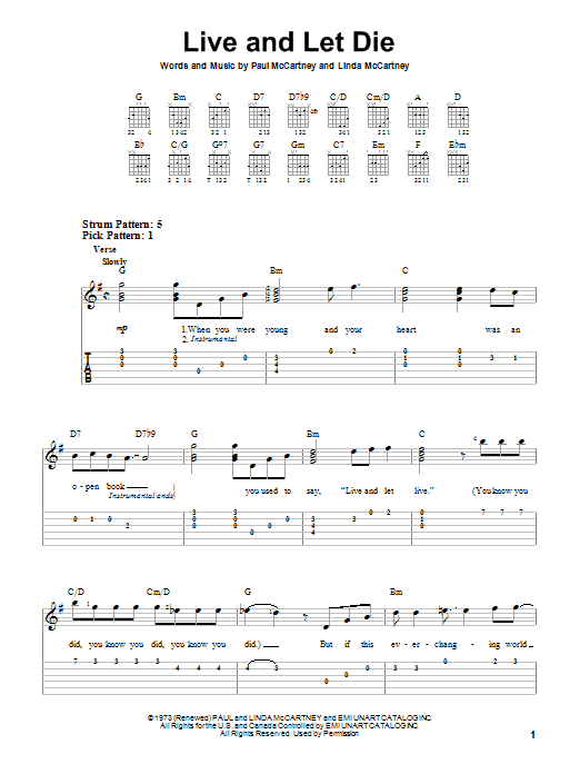 Product picture to:  Live And Let Die - Paul McCartney & Wings